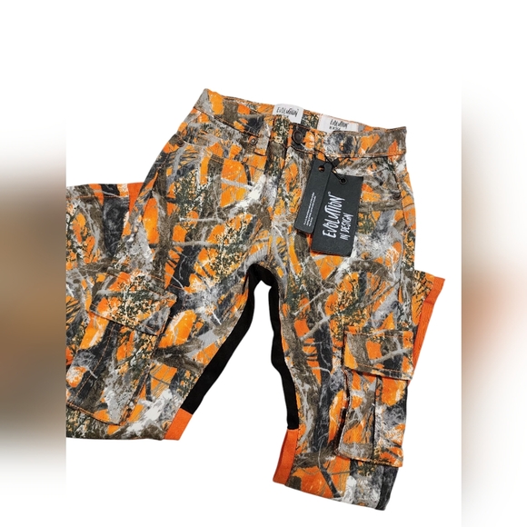 Evolution by Design Orange and Black Camo Pant - Picture 2 of 5